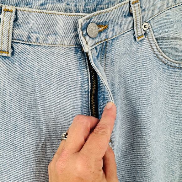 Vintage Calvin Klein Jeans Made in USA 100% Cotton High Rise Tapered Size 14 - Picture 10 of 12